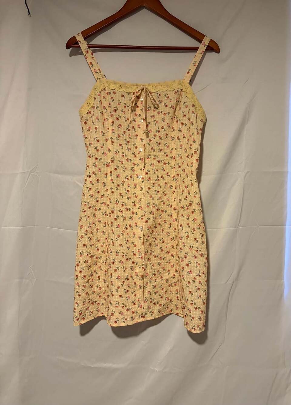 Live to Be Spoiled Yellow Floral Mini Dress